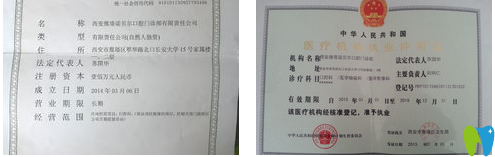 西安諾貝爾口腔資質(zhì)證書(shū)