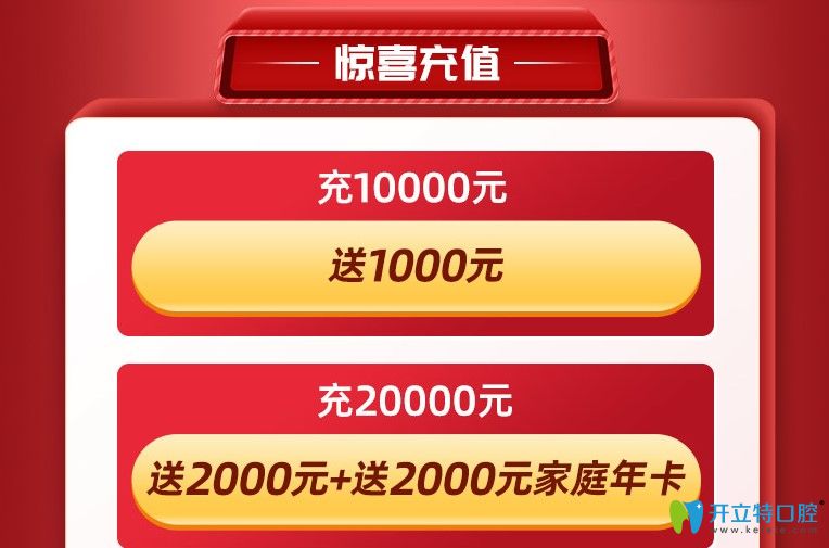 活動(dòng)當(dāng)天美奧口腔充值有驚喜