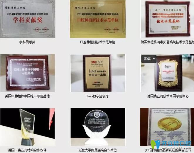 重慶牙博士全口部分榮譽圖