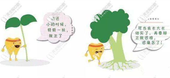 對(duì)于兒童牙齒提前干預(yù)，降低以后矯正難度