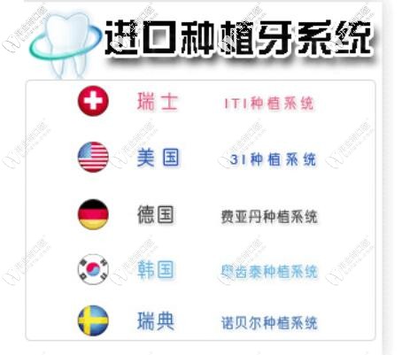 種植牙進(jìn)口種植系統(tǒng)