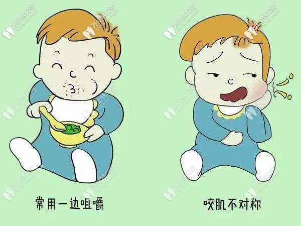 兒童不良習(xí)慣造成牙齒不齊