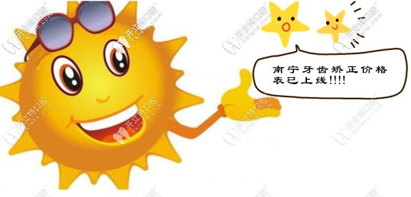 南寧牙齒矯正價格表