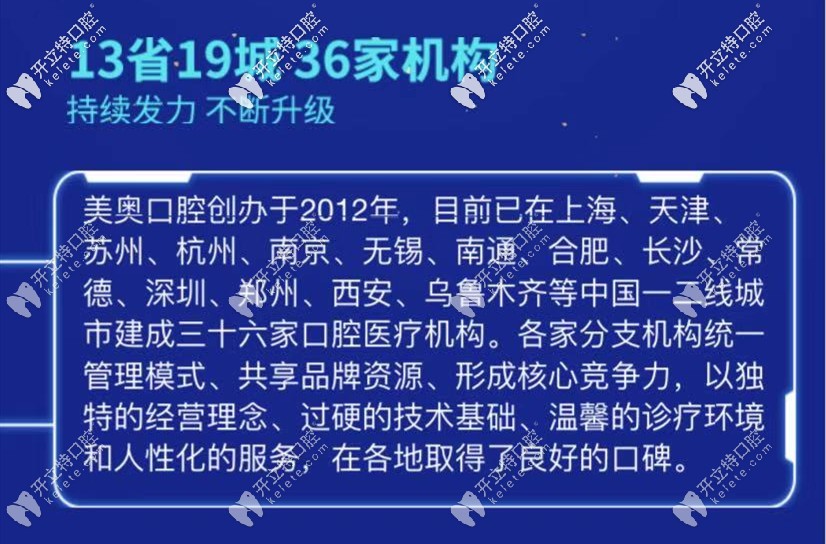 美奧口腔連鎖機(jī)構(gòu)圖