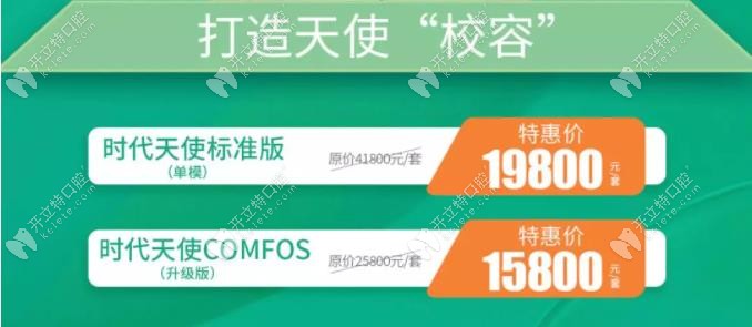 時代天使青春版COMFOS隱形牙套特價15800元起,能省一萬塊哦！